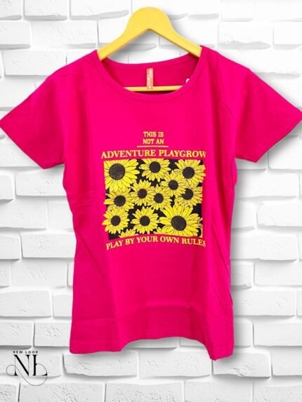 Ballet Pink Cotton T-Shirt, Elegant & Soft