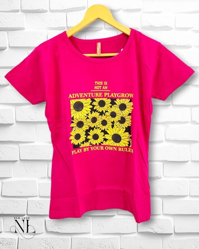 Ballet Pink Cotton T-Shirt, Elegant & Soft