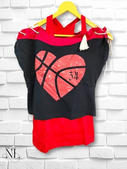 Red Girls Cotton T-Shirt Vibrant & Comfy