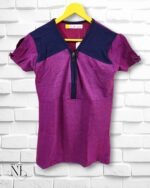 Stylish Purple Explorer Cotton T-Shirt