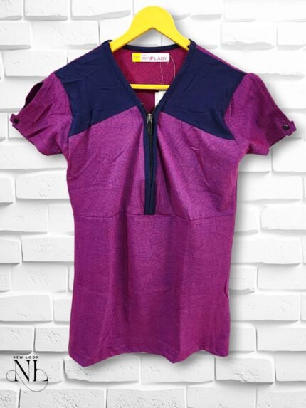 Stylish Purple Explorer Cotton T-Shirt