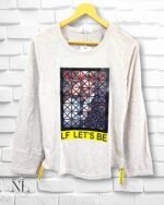 Cream Rainbow Girls Cotton T-Shirt