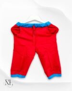 Brick Red Cotton Capri for Kids - Durable & Colorfast