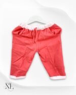 Red Cotton Capri for Kids - Soft & Comfortable