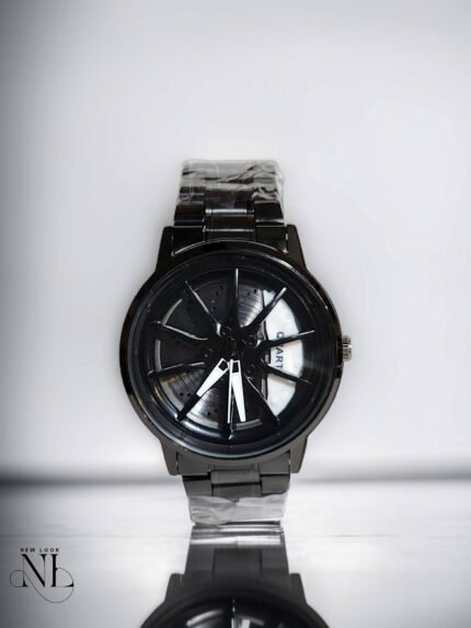 3D Rotating Wheel Watch | Chain Strap