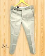 Pista Green Slim-Fit Ankle-Length Formal Pants