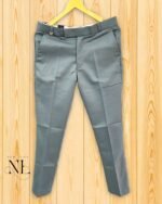 Light Gray Slim-Fit Formal Pants