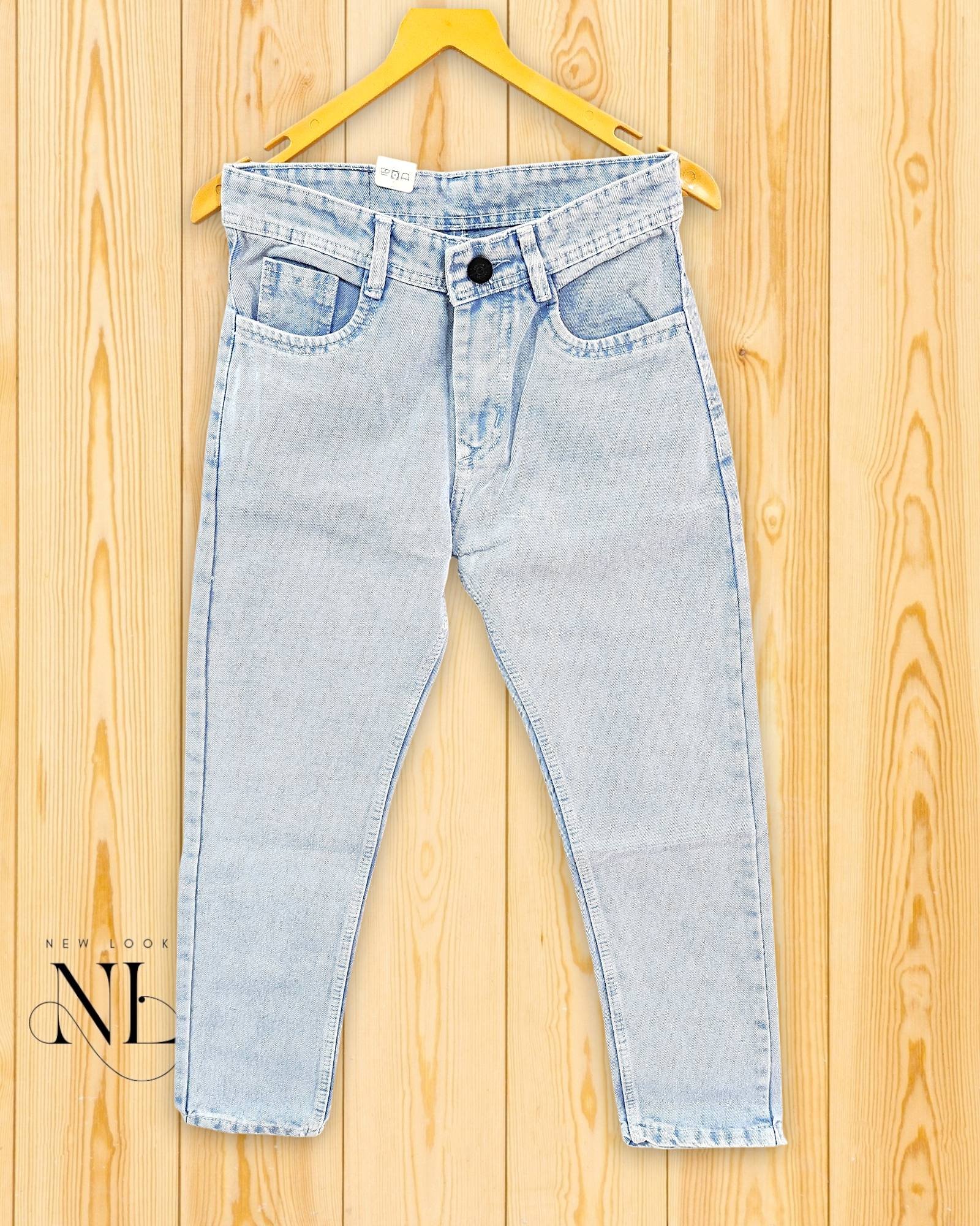 Light Blue Baggy Jeans – Vintage Washed Denim Light Blue Baggy Jeans – Vintage Washed Denim