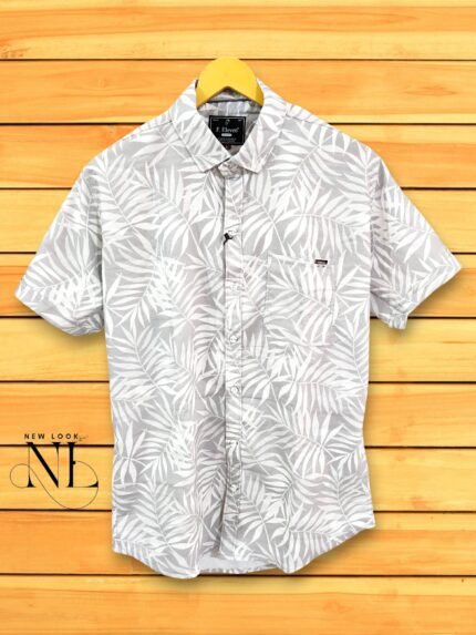 Tropical Floral Half Sleeves Print Shirt