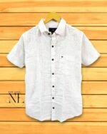 Premium White Half Sleeve Plain Shirt for Men