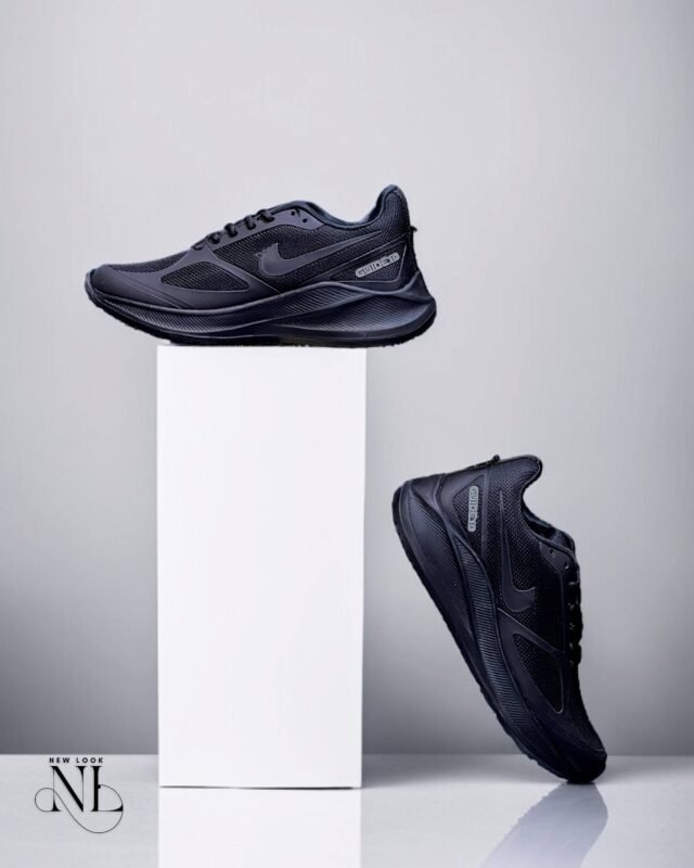 Black Sports Shoes for Men | Premium Stitched