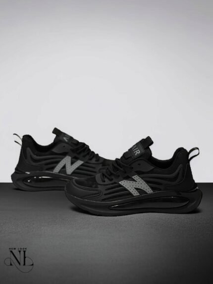 Classic Black Casual Shoes for Men | Premium Stitched