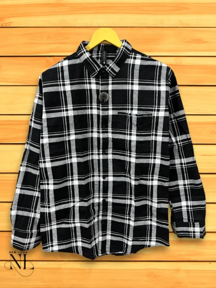 Vintage Indigo Checks Shirt for Men