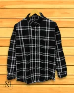 Black Checks Shirt for Men