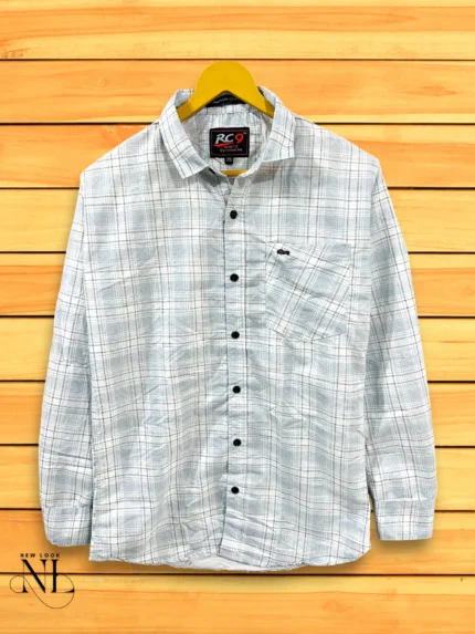 Tropical Teal Checks Shirt for Men