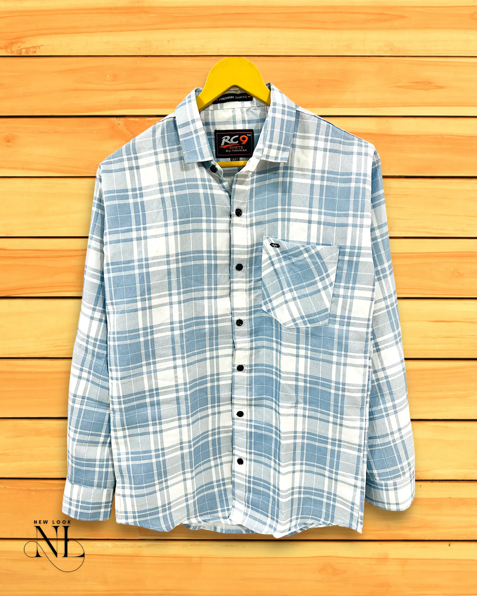 Blue Heritage Rustic Checks Shirt for Men | 100% Cotton Blue Heritage Rustic Checks Shirt for Men | 100% Cotton