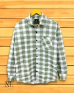 Pista Green Checks Shirt for Men