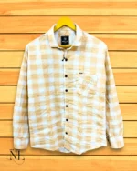 Classic Orange Checks Shirt for Men