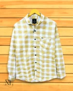 Midnight Yellow Checks Shirt for Men