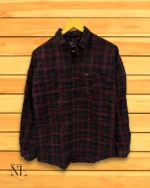 Maroon Checks Shirt for Men