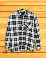 Midnight White Checks Shirt for Men