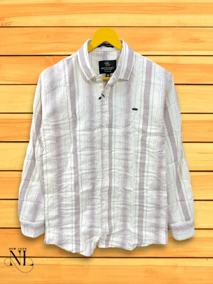 Classic Pink Stripe Shirt for Men