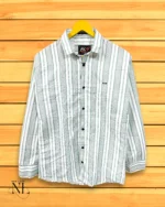 Lite Green Essential Stripe Shirt for Men