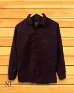 Premium Purple Satin Party Shirt for Men