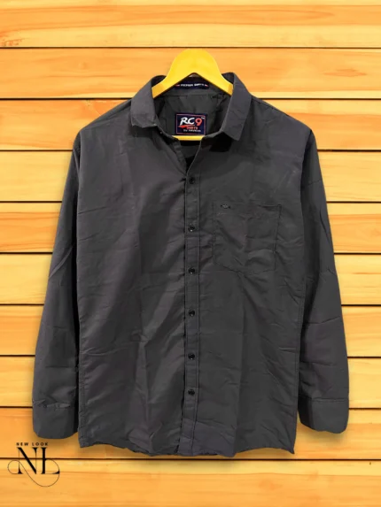 Premium Grey Satin Party Shirt for Men