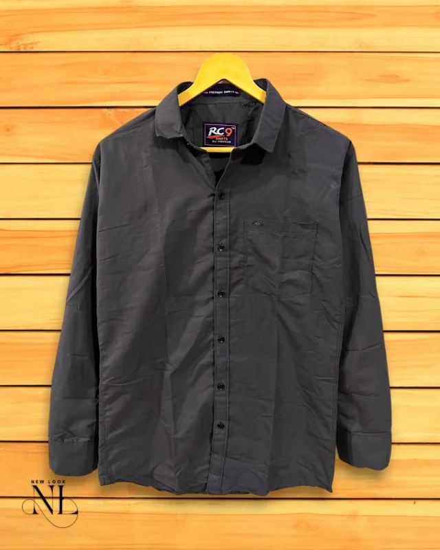 Premium Grey Satin Party Shirt for Men