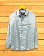 Lite Grey Satin Shirt for Men