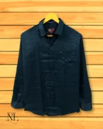 Premium Tea Blue Satin Shirt for Men