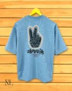 Sky Blue Oversized T-Shirt For Men
