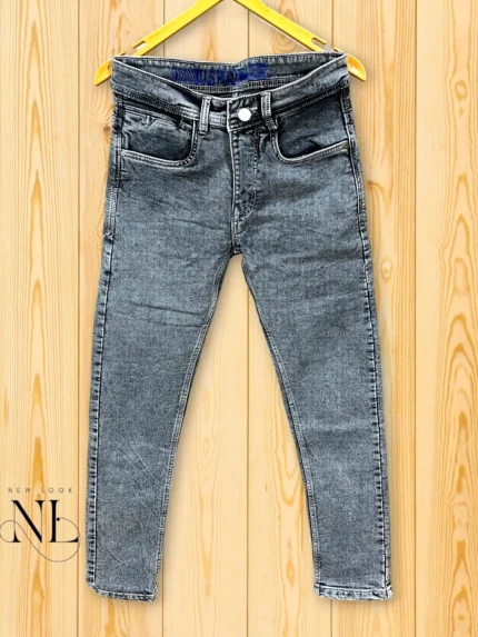 Ankle Fit Lite Grey Jeans for Men | Premium