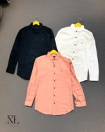 Plain Satin Shirt for Men