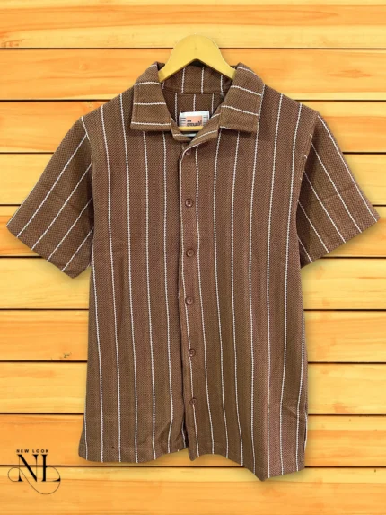 Dark Brown Oversized Shirt for Men Premium Stylish