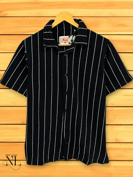 Black Stripe Oversized Shirt Premium Stylish Imported