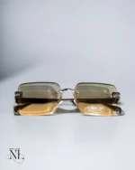 Dark Cream Sunglasses for Men | Retro Style | UV400 Protection