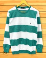 Lite Green Stripe T-Shirt for Men Breathable Comfort