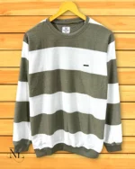 Classic Dark Grey Stripe T-Shirt for Men Office & Casual Wear