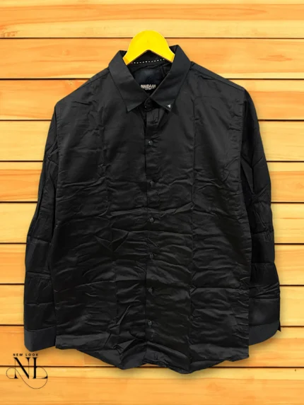 Classic Black Shirt Formal Wear
