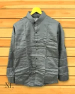 Lite Grey Satin Shirt For Men | Premium Party Wear