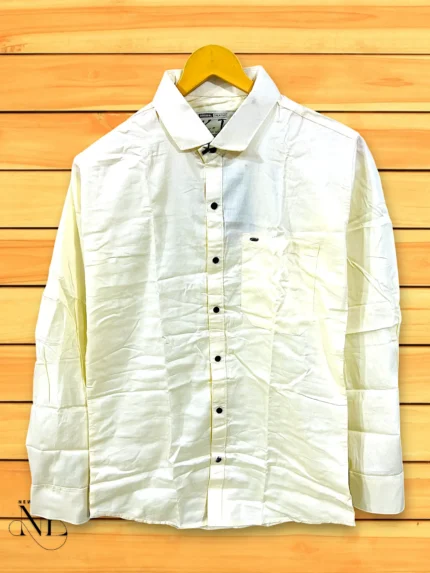 Lite Yellow Satin Shirt For Men | Wedding & Party Wear