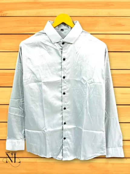 Lite Grey Party Shirt for Men Premium Microcotton
