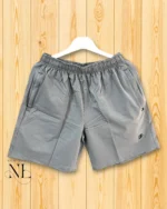 Stylish Lite Grey Parachute Shorts for Men | Fashionable