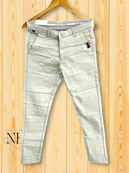 Cream Cotton Formal Pants for Men – Comfort & Style