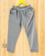 Lite Grey Plain Parachute Trackpant | Ultra-Lightweight & Stylish