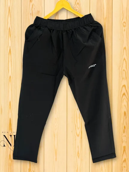Black Parachute Track Pants | Gym, Jogging & Casual Wear