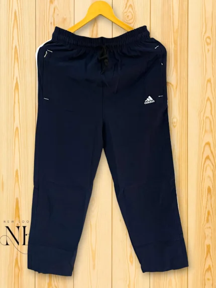 Navy Blue Baggy Track Pants for Men | Oversized Streetwear Style