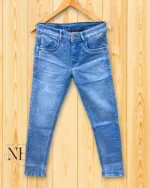 Sky Blue Denim Jeans | Light Washed Casual Jeans | Comfort Fit